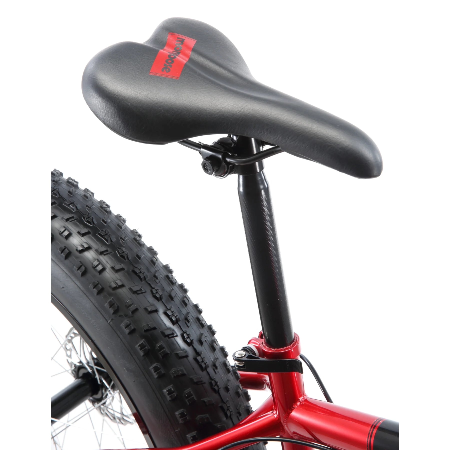 Mongoose Dolomite Adult Fat Tire Mountain Bike, 26 - Inch Wheel, Red