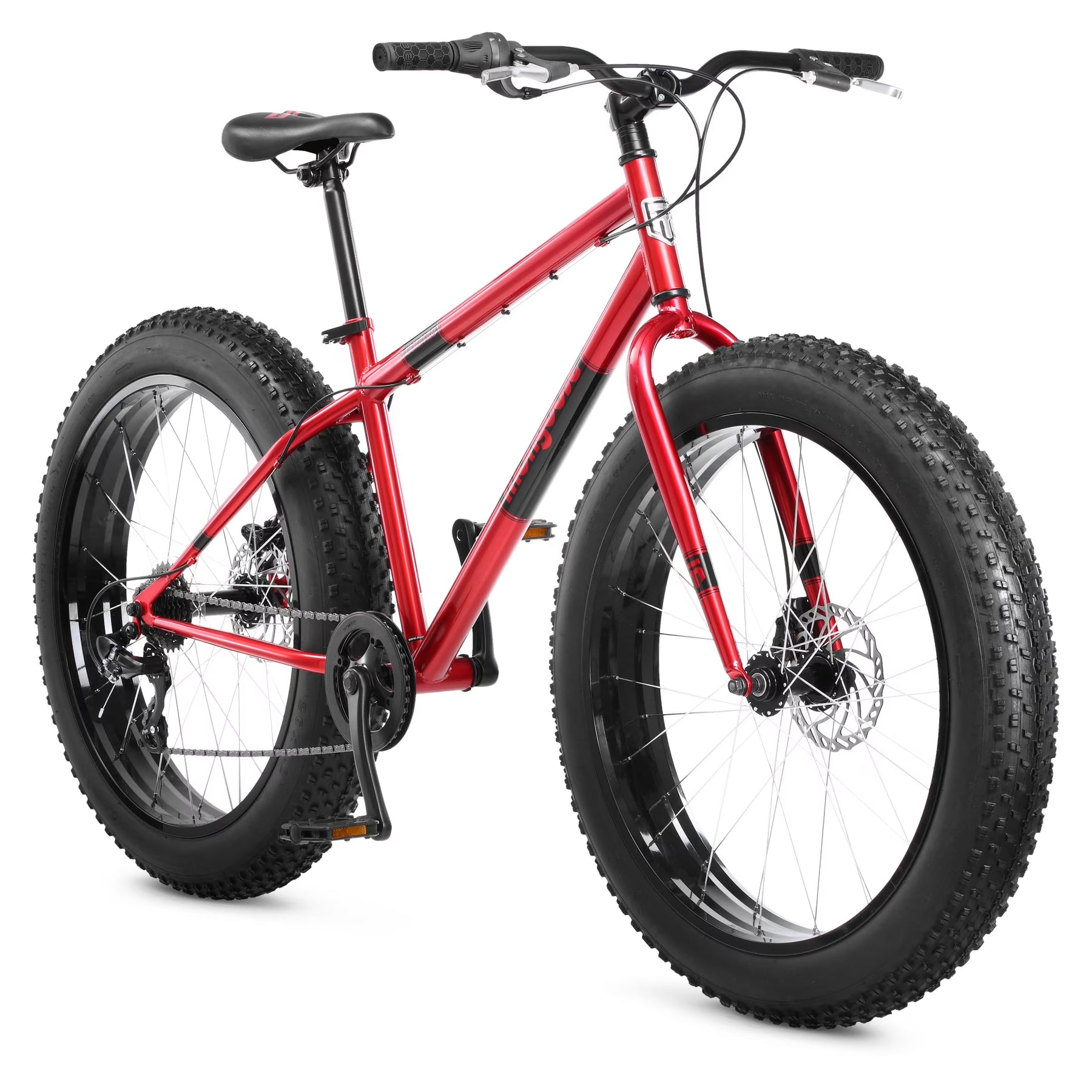 Mongoose Dolomite Adult Fat Tire Mountain Bike, 26 - Inch Wheel, Red